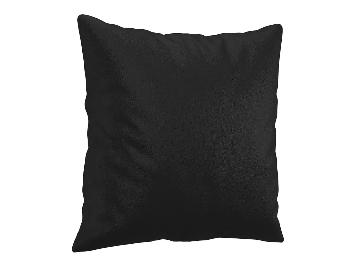 Sofá 2 lugares + almofadas decorativas 120cm couro artif. preto