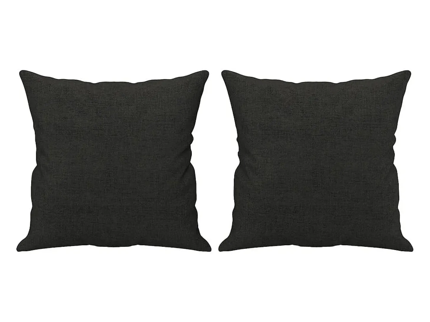 Sofá 2 lugares + almofadas decorativas 120 cm tecido preto