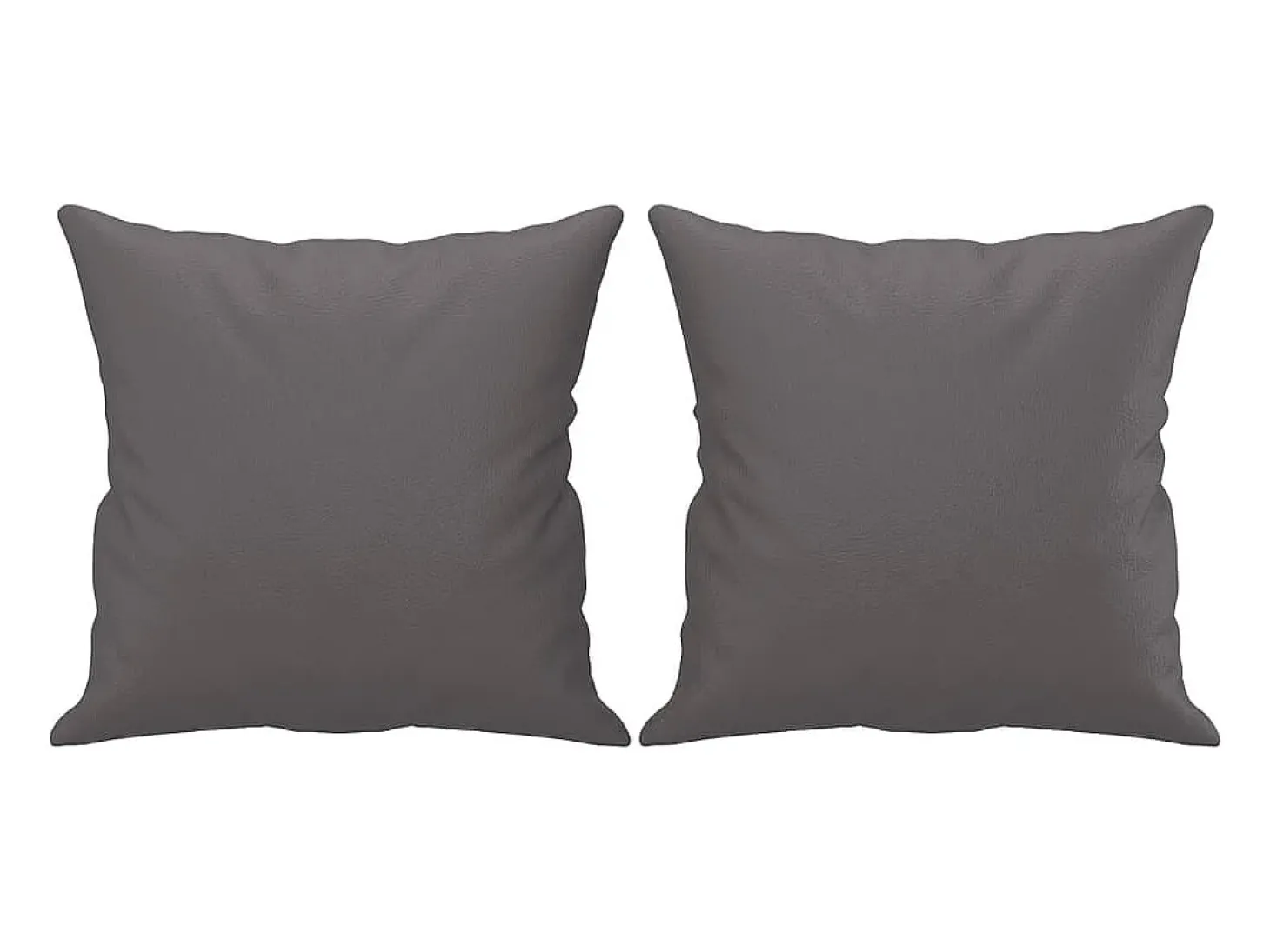 Sofá 2 lugares + almofadas decorativas 140cm couro artif. cinza
