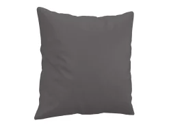 Sofá 2 lugares + almofadas decorativas 140cm couro artif. cinza