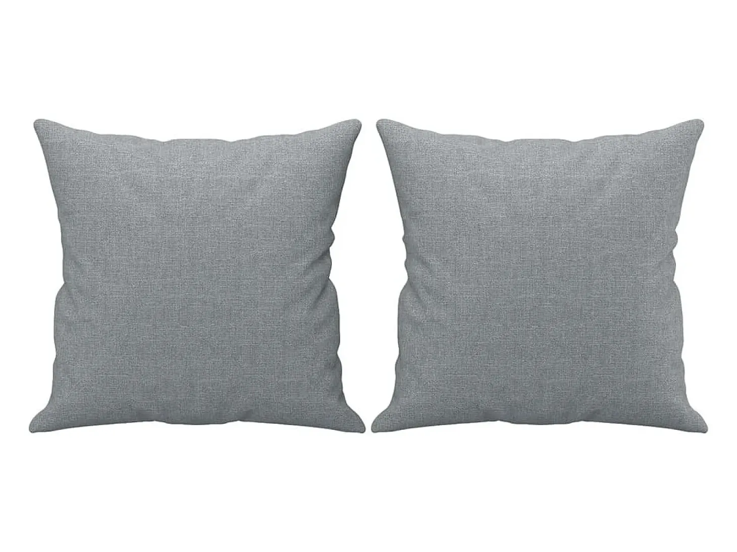 Sofá 2 lugares + almofadas decorativas 140cm tecido cinza-claro PT639593