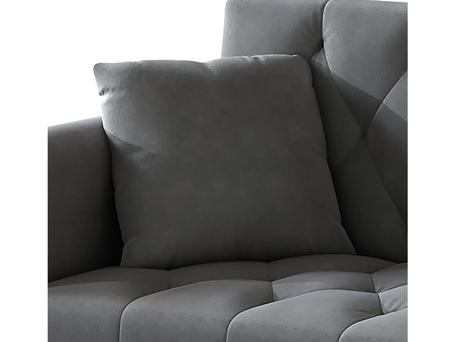 Sofá 2 lugares - com função relax - três posições de inclinação ajustáveis - porta-copos incluído - cinza