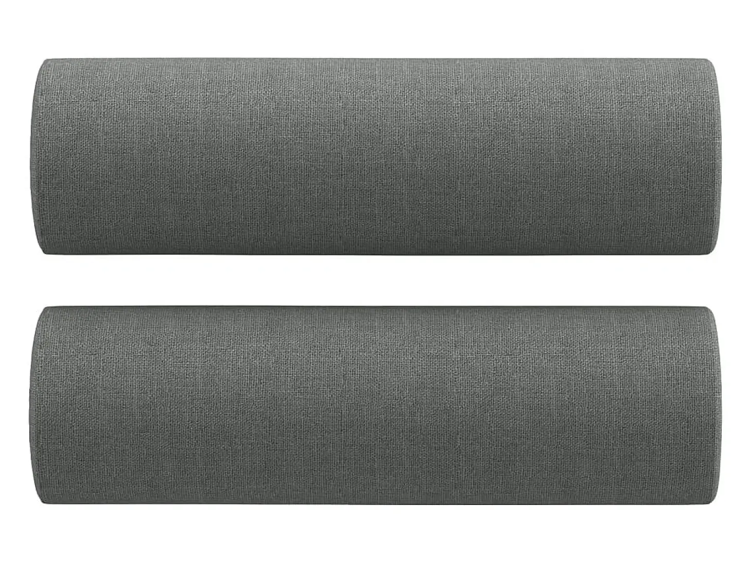 Sofá 2 lugares +almofadas decorativas 140cm tecido cinza-escuro