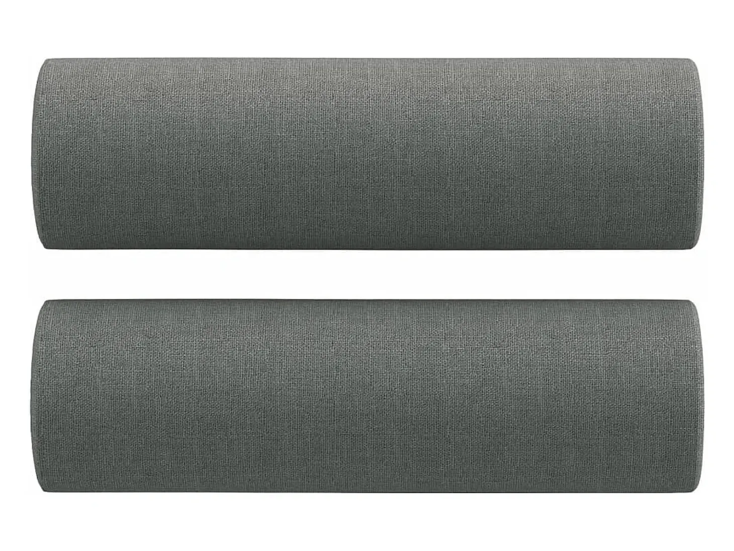 Sofá 2 lugares +almofadas decorativas 140cm tecido cinza-escuro