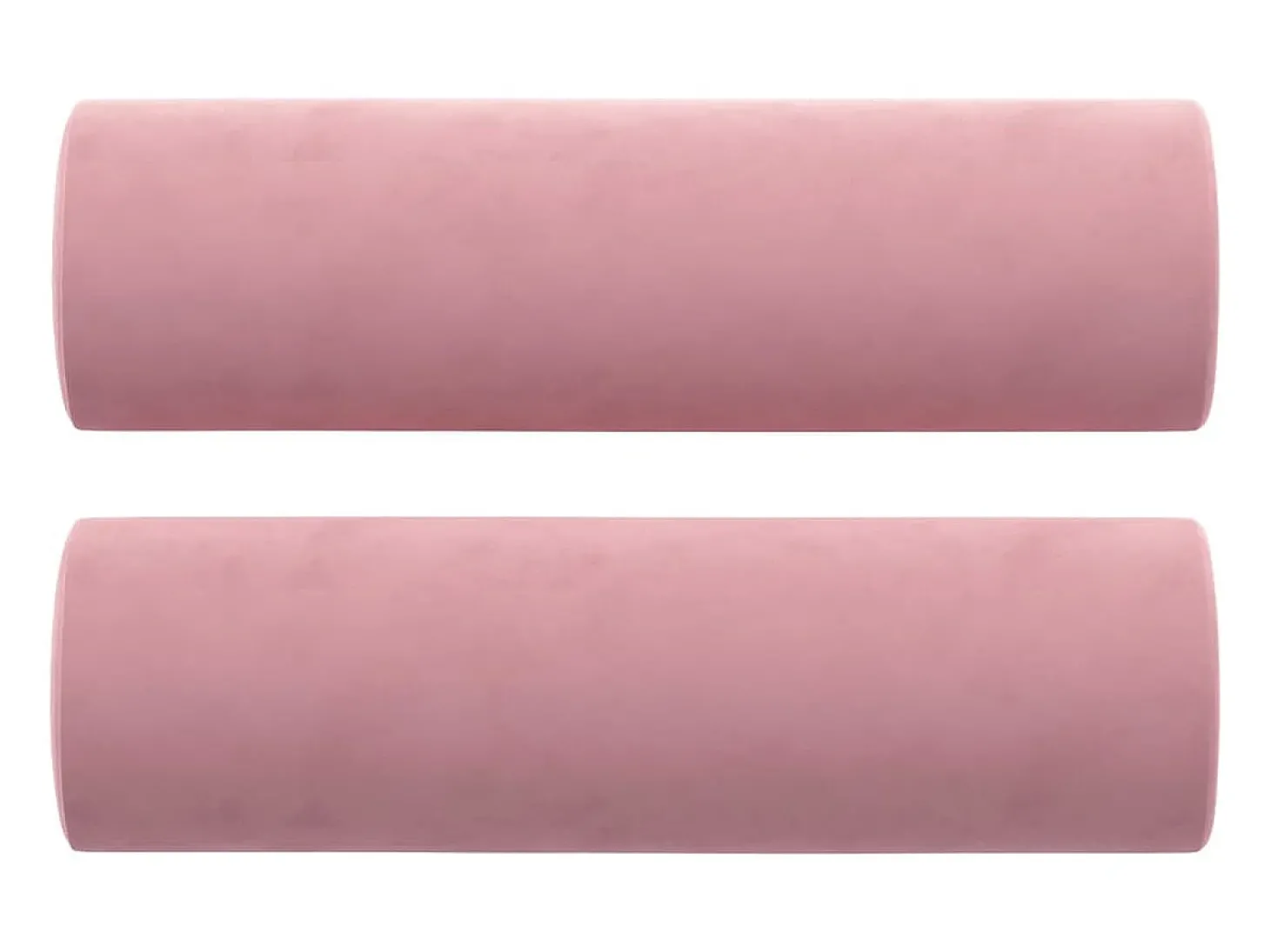 Sofá 3 lugares c/ almofadas decorativas 180 cm veludo rosa PT550132