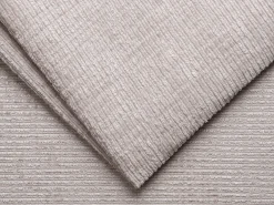 Sofá 4 lugares convertível abert. rápida tecido chenille bege 160cm colchão 14cm LORETO