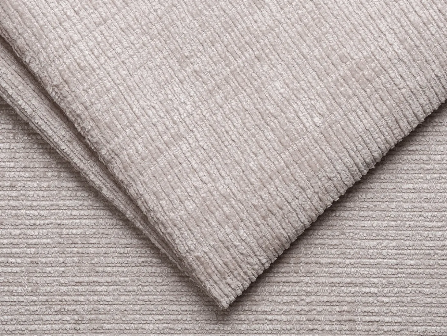 Sofá 4 lugares convertível abert. rápida tecido chenille bege 160cm colchão 22cm LORETO