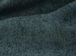 Sofá 3 lugares convertível abertura rápida tecido azul ripas largas 140 cm Colchão 22 cm DARIELO