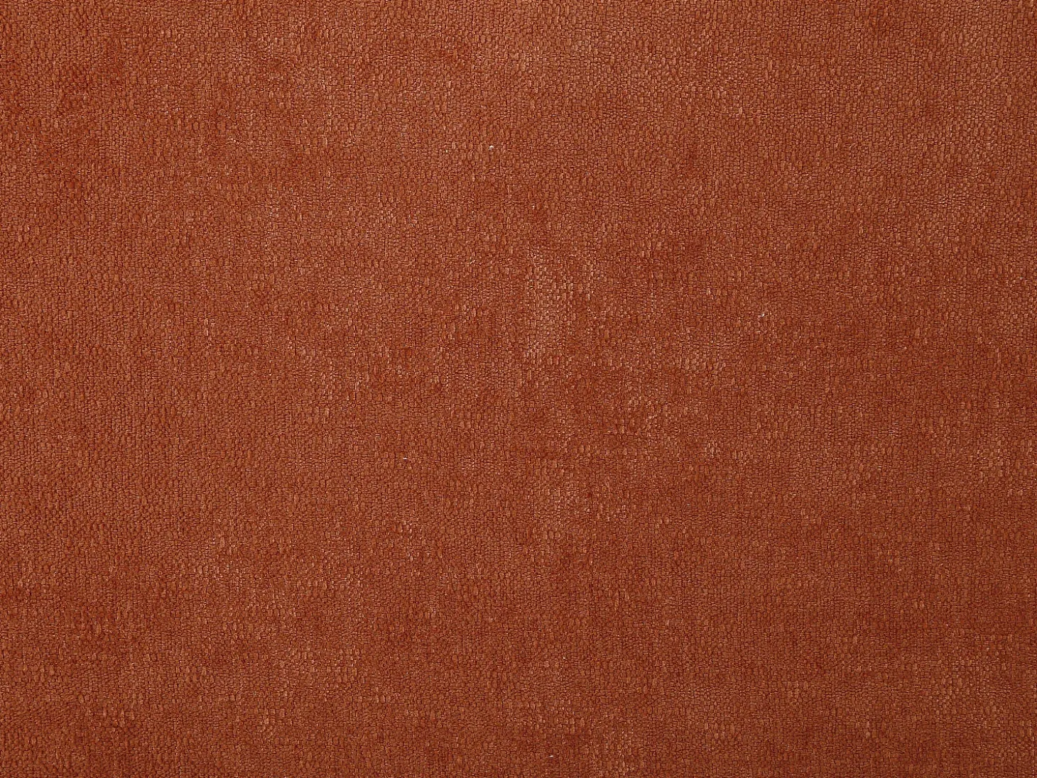 Sofá 3 lugares convertível tipo clic-clac em tecido chenille terracota HAKEMO