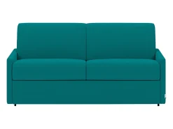Sofá cama 3 lugares colchão de 22 cm tecido cinzento CALIFE