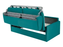 Sofá cama 4 lugares rapidamente convertível em tecido Cinza CALIFE