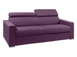 Sofá cama 4 lugares rapidamente convertível 18 cm tecido cinzento VIZIR