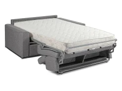 Sofá cama 3 lugares rapidamente convertível 18 cm tecido cinzento VIZIR