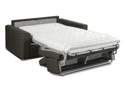 Sofá cama 3 lugares rapidamente convertível em tecido Cinza VIZIR