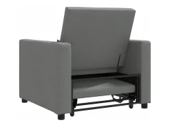 Sofá cama single Cinzento escuro 90x165x87 cm tecido SHL988782