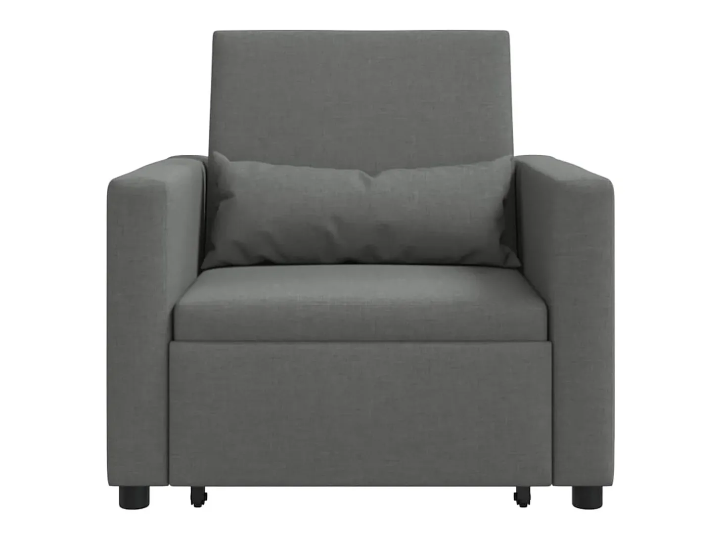 Sofá cama single Cinzento escuro 90x165x87 cm tecido SHL988782