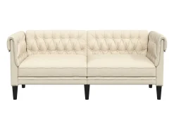 Sofá chesterfield 2 lugares linho PT610803