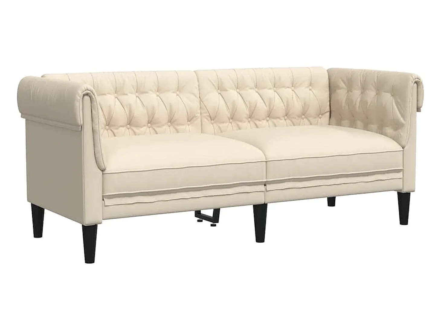 Sofá chesterfield 2 lugares linho