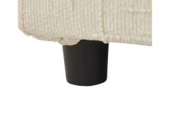 Sofá com 2 bolsos laterais e espaço para arrumação - Tecido chenille - Bege