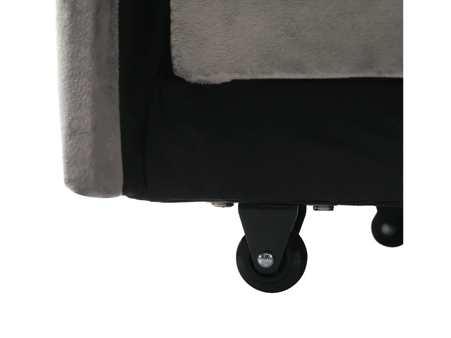 Sofá de 1 lugar - Poltrona com suporte para copos e suporte para telemóvel - veludo cinza escuro
