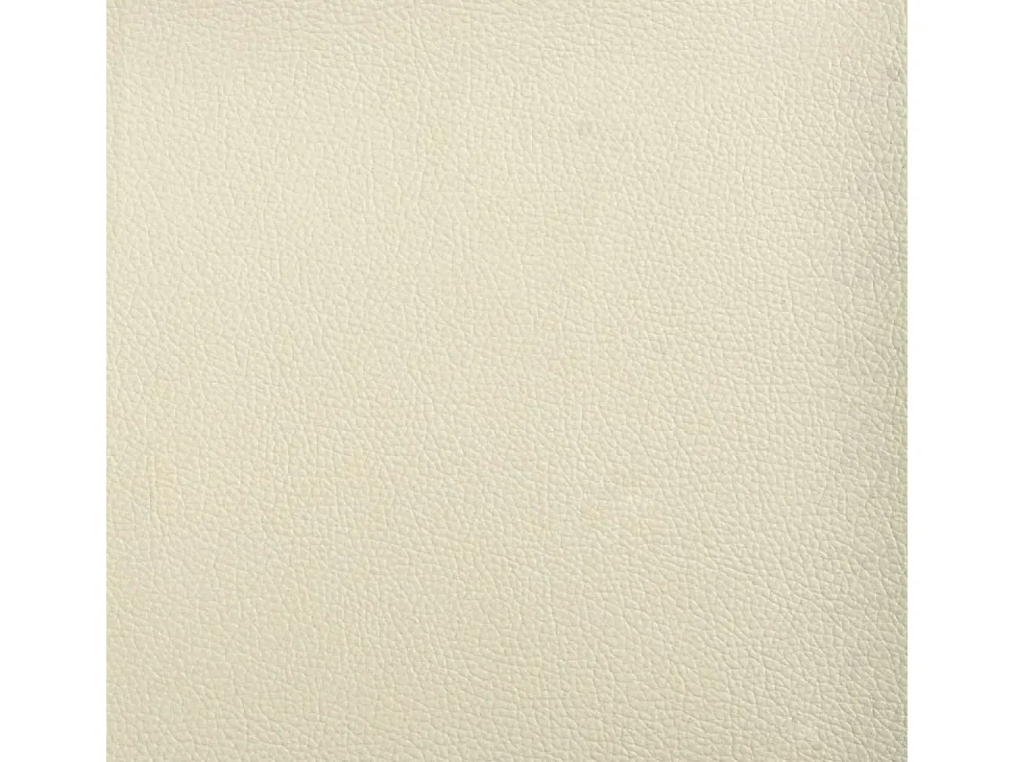 Sofá de 3 lugares 180 cm couro artificial cor creme