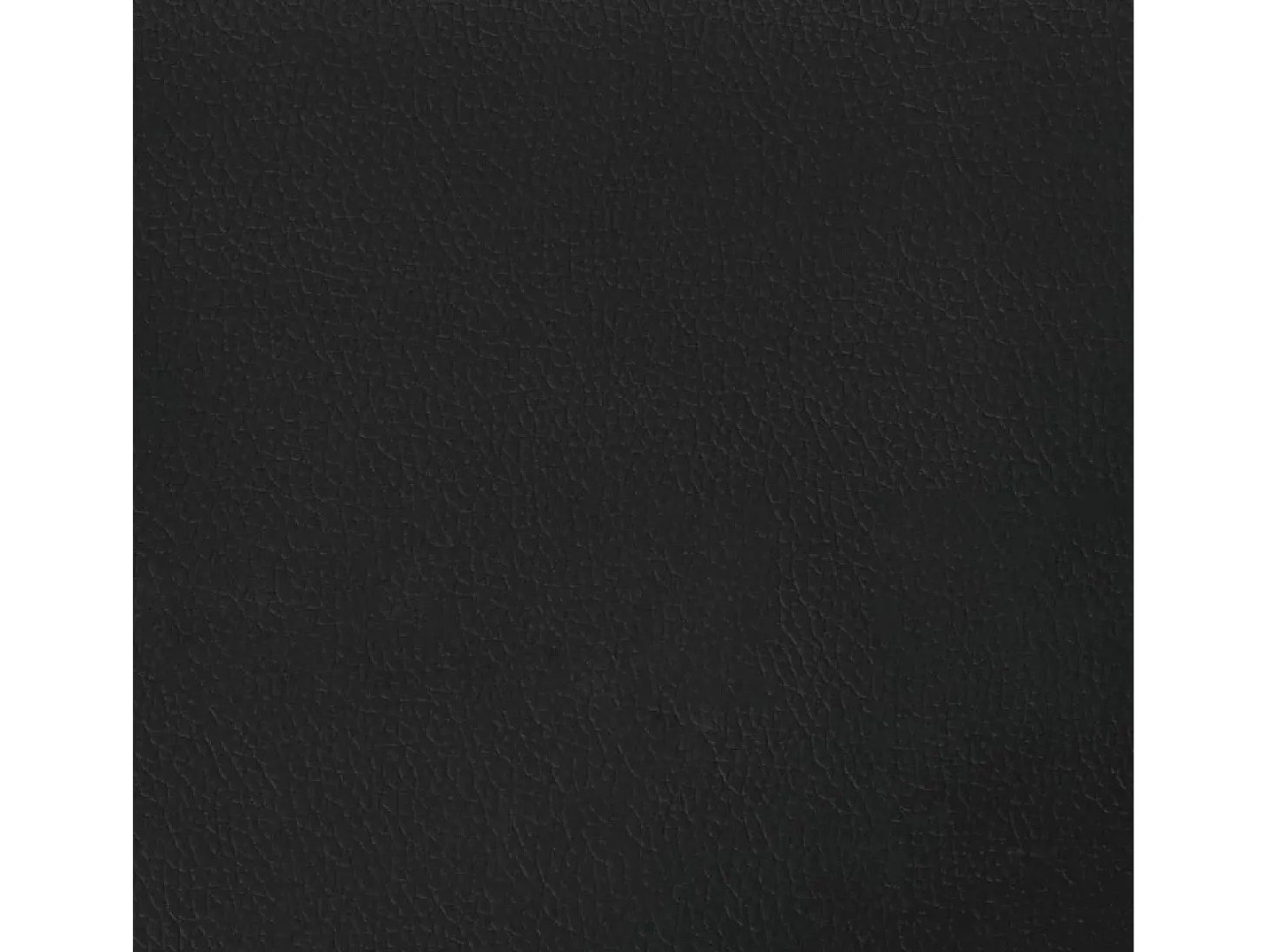 Sofá de 3 lugares 180 cm couro artificial preto