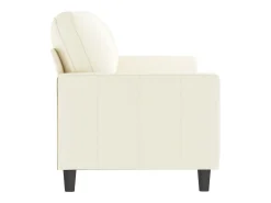 Sofá de 3 lugares 180 cm veludo cor creme PT239535