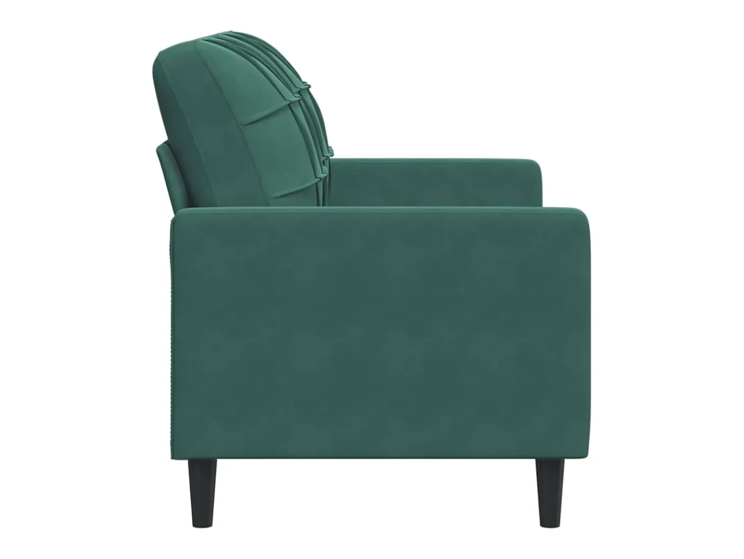 Sofá de 2 lugares 120 cm veludo verde-escuro PT519755