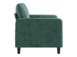 Sofá de 2 lugares 120 cm veludo verde-escuro PT307526