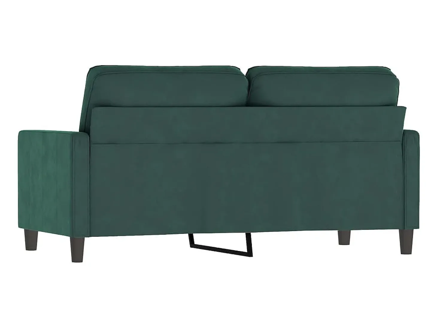 Sofá de 2 lugares 140 cm veludo verde-escuro PT360552