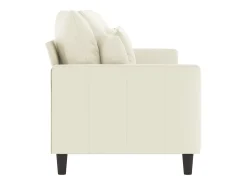 Sofá de 3 lugares 180 cm veludo cor creme PT243846