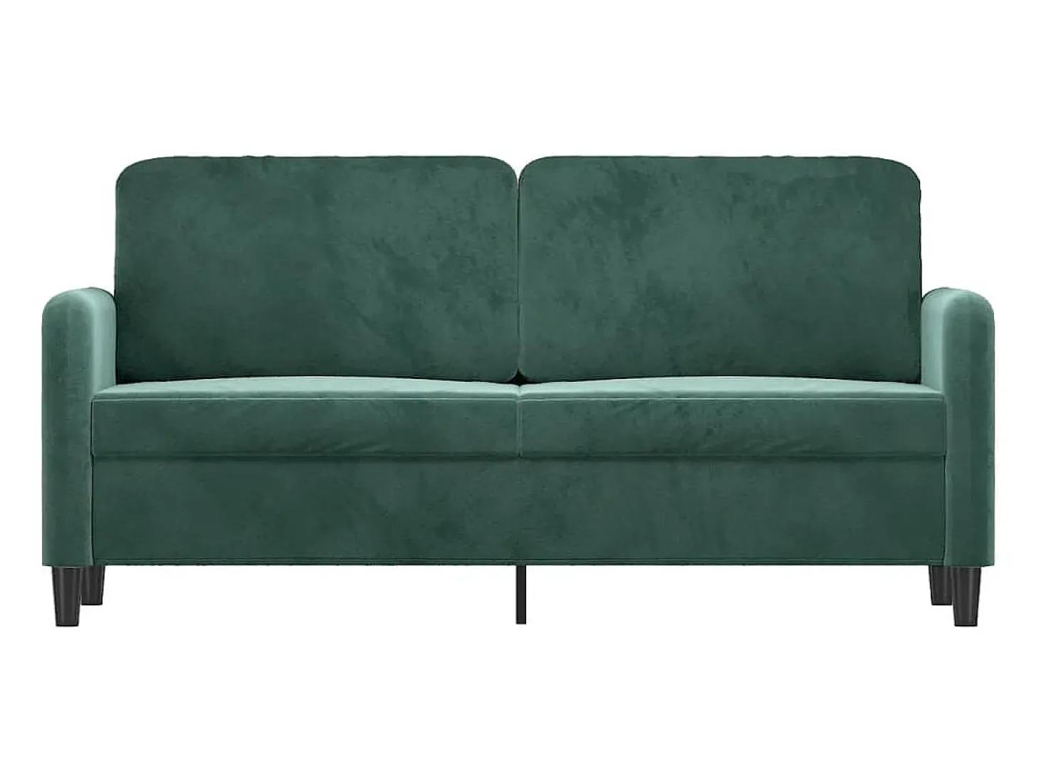 Sofá de 2 lugares 140 cm veludo verde-escuro PT947195