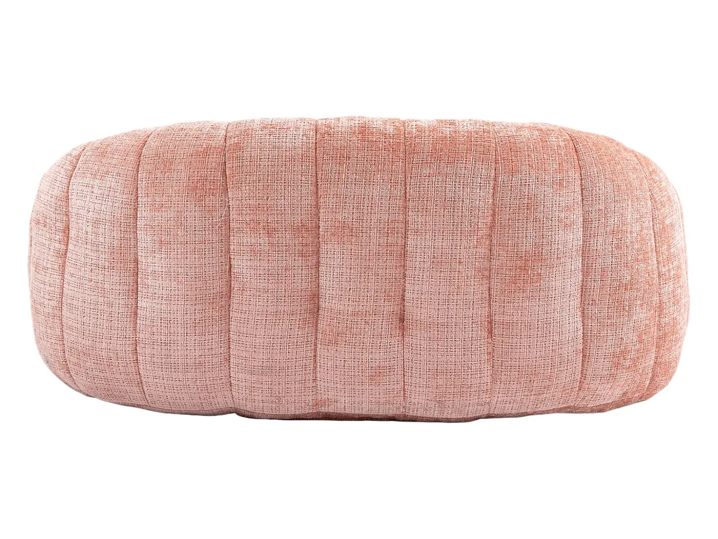 Sofá de 2 lugares com almofada - Sofá para adultos e crianças - Tecido chenille rosa