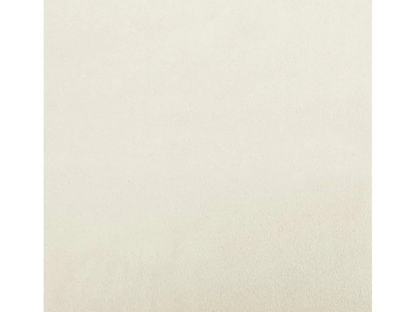 Sofá de 3 lugares com apoio de pés 180 cm veludo cor creme