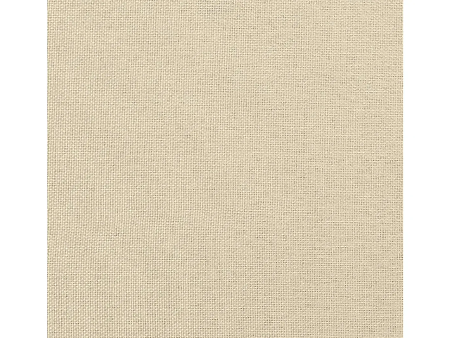 Sofá de 3 lugares com apoio de pés 180 cm tecido cor creme