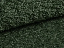 Sofá de 3 lugares convertível em tecido bouclé verde - ISSORO II
