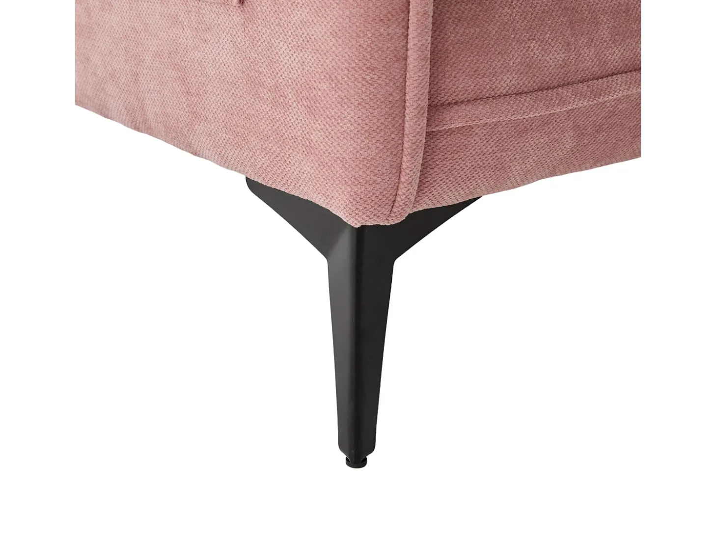 Sofá de 2 lugares cor-de-rosa - com compartimentos laterais para arrumação e suporte para telemóvel - chenille - para sala de estar e quarto