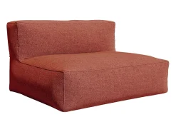 Sofá de 2 lugares de jardim em tecido terracota - NOUMARA de MYLIA