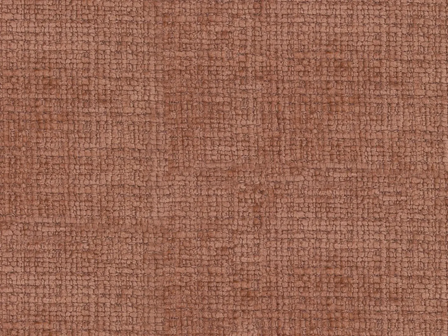 Sofá de 3 lugares em tecido chenille terracota JUNETI