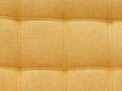 Sofá de 2 lugares em tecido amarelo mostarda estilo escandinavo CASERTA