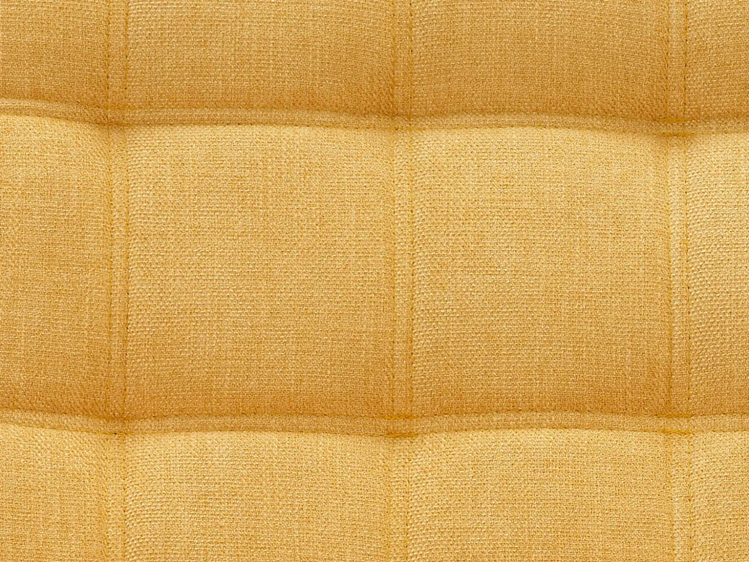 Sofá de 2 lugares em tecido amarelo mostarda estilo escandinavo CASERTA