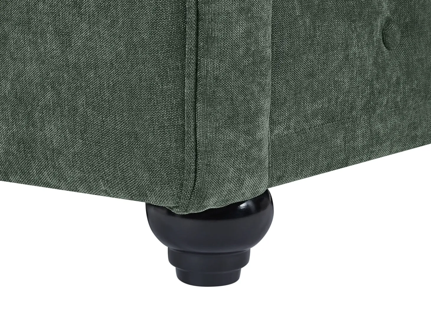 Sofá de 2 lugares em tecido de cor verde CHESTERFIELD