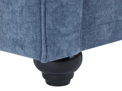 Sofá de 2 lugares em tecido cor azul CHESTERFIELD