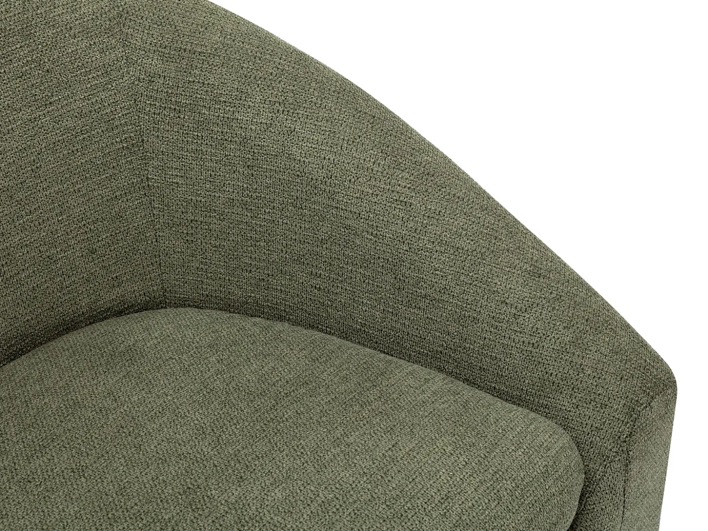 Sofá de 2 lugares em tecido cor verde estilo design OSSANA