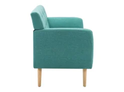Sofá de 3 lugares estofos de tecido 172x70x82 cm verde PT847030