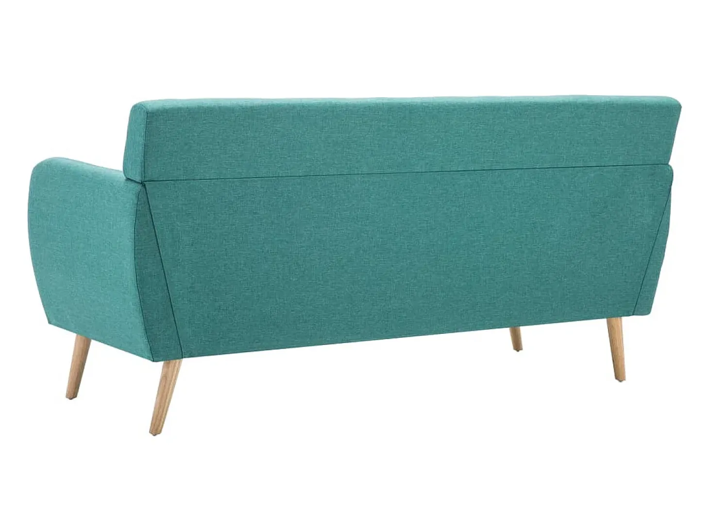 Sofá de 3 lugares estofos de tecido 172x70x82 cm verde PT847030