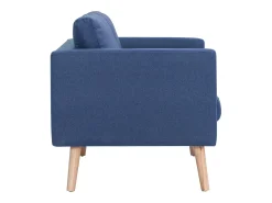 Sofá de 2 lugares para sala de estar sala de TV decoração de interiores tecido azul 02_0020072