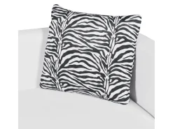 Sofá de 2 lugares para sala de estar sala de TV decoração de interiores couro sintético branco 02_0019605