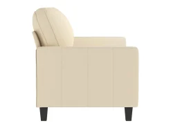 Sofá de 2 lugares tecido 140 cm cor creme PT924115