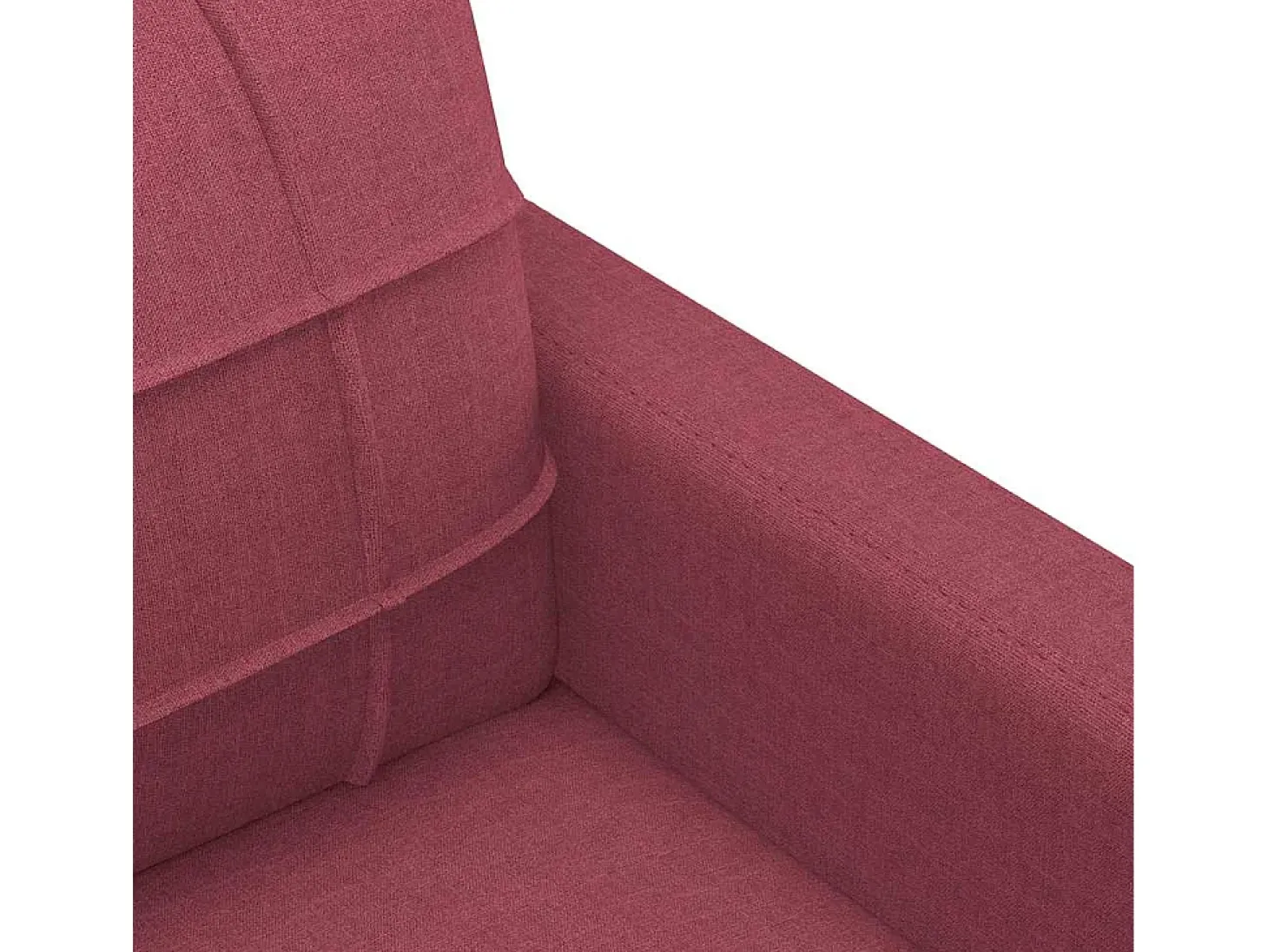 Sofá de 2 lugares tecido 140 cm vermelho tinto